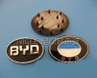 汽车塑料车标牌点焊样品